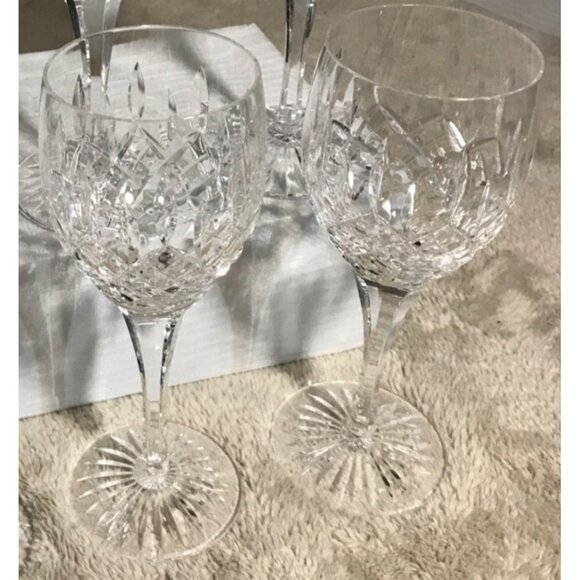 2 Royal Doulton Hampstead White Wine Glass Discontinued 6 7/8" Blown Glass - Picture 8 of 10